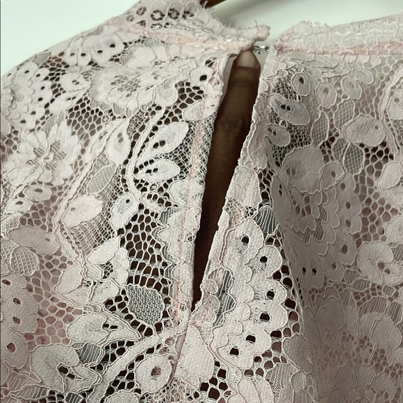 ASOS Light Pink Lace Floral Top - Picture 6 of 6